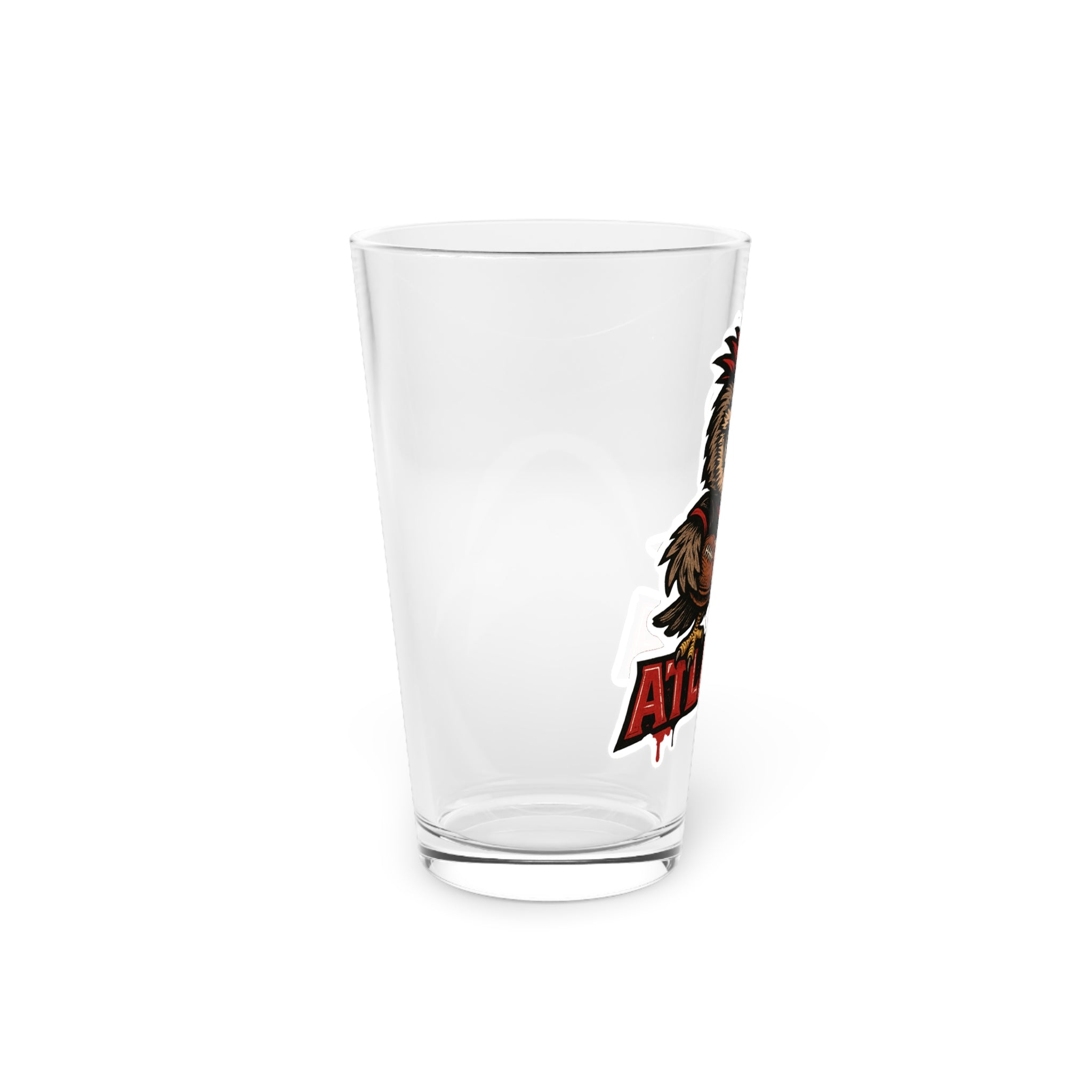 Atlanta Falcons Pint Glass, 16oz Beer Cup, Sports Fan Gift, Custom Drinkware, Tailgating Accessory, Party Glass