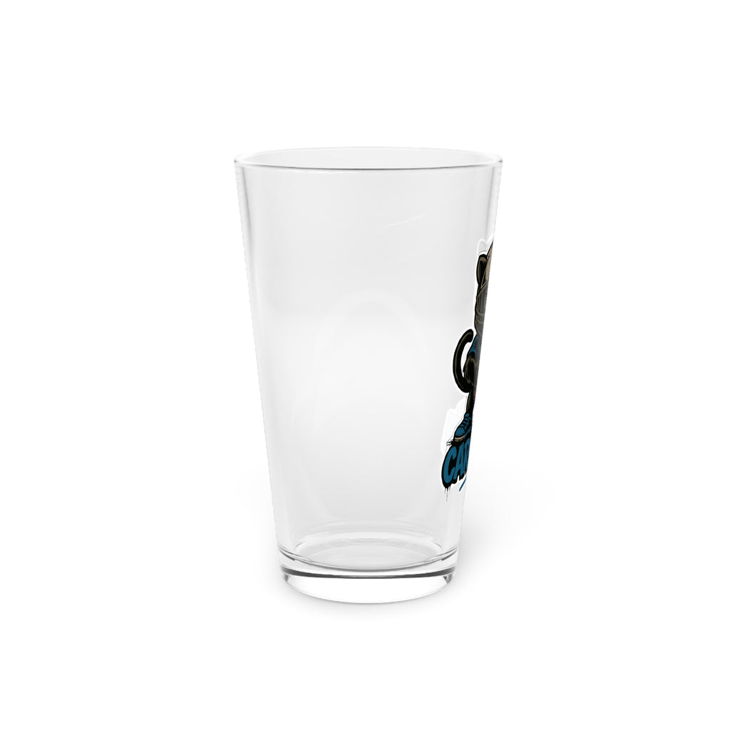 North Carolina Panthers Pint Glass, 16oz Beer Cup, Sports Fan Gift, Custom Drinkware, Tailgating Accessory, Party Glass