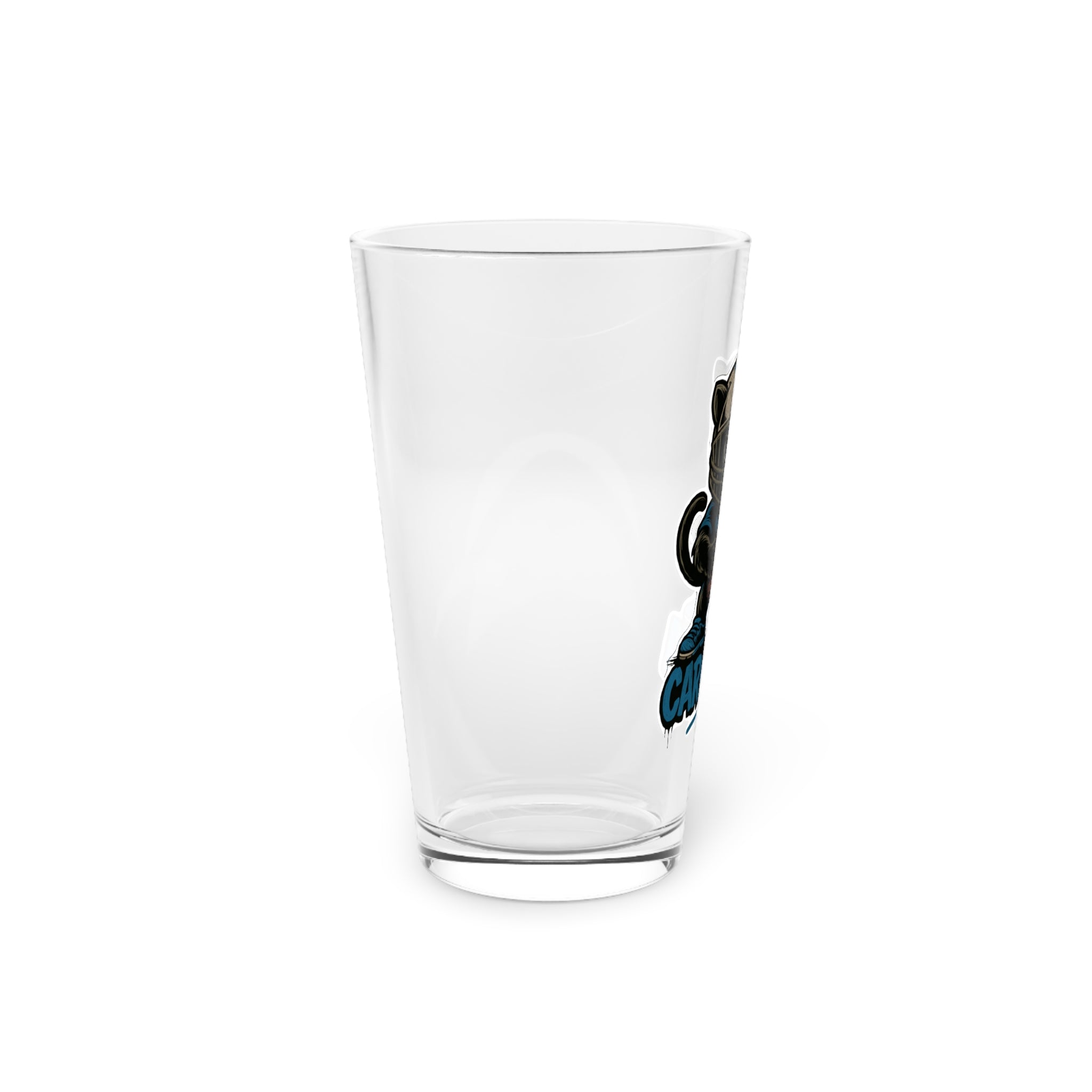 North Carolina Panthers Pint Glass, 16oz Beer Cup, Sports Fan Gift, Custom Drinkware, Tailgating Accessory, Party Glass