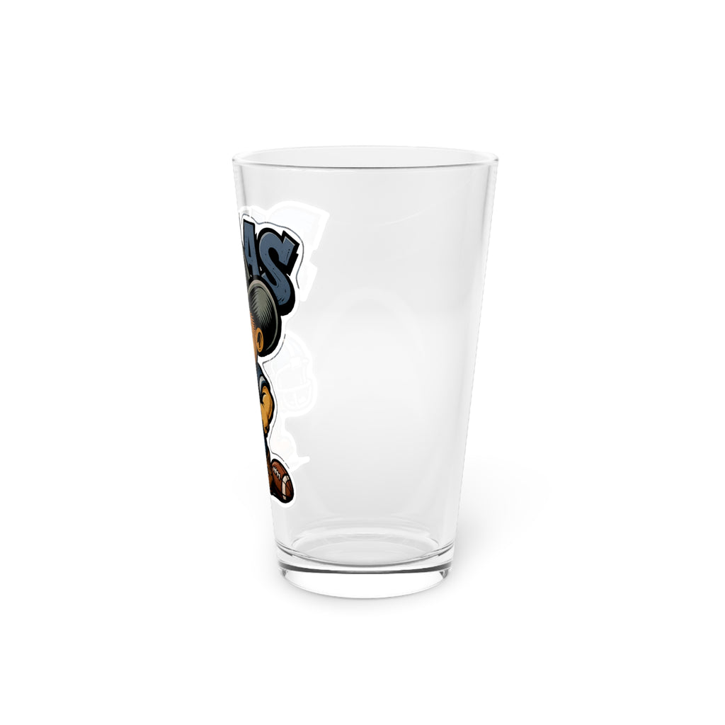Dallas Cowboys  Pint Glass, 16oz Beer Cup, Sports Fan Gift, Custom Drinkware, Tailgating Accessory, Party Glass
