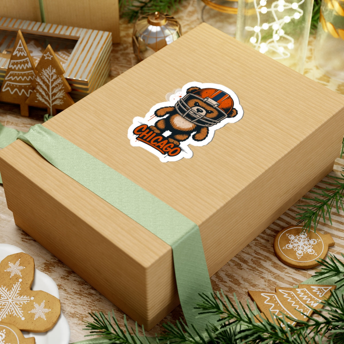 Chicago Bears Sports Team Kiss-Cut Stickers | Team Spirit Decor, Laptop Decals, Gift for Fans, Customizable Stickers