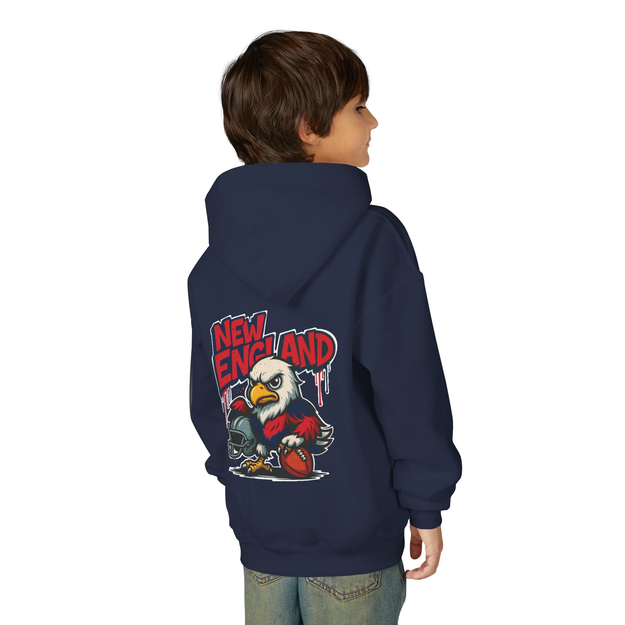 New England Patriots Kids  Sweatshirt – Baby Mascot Graffiti Hoodie