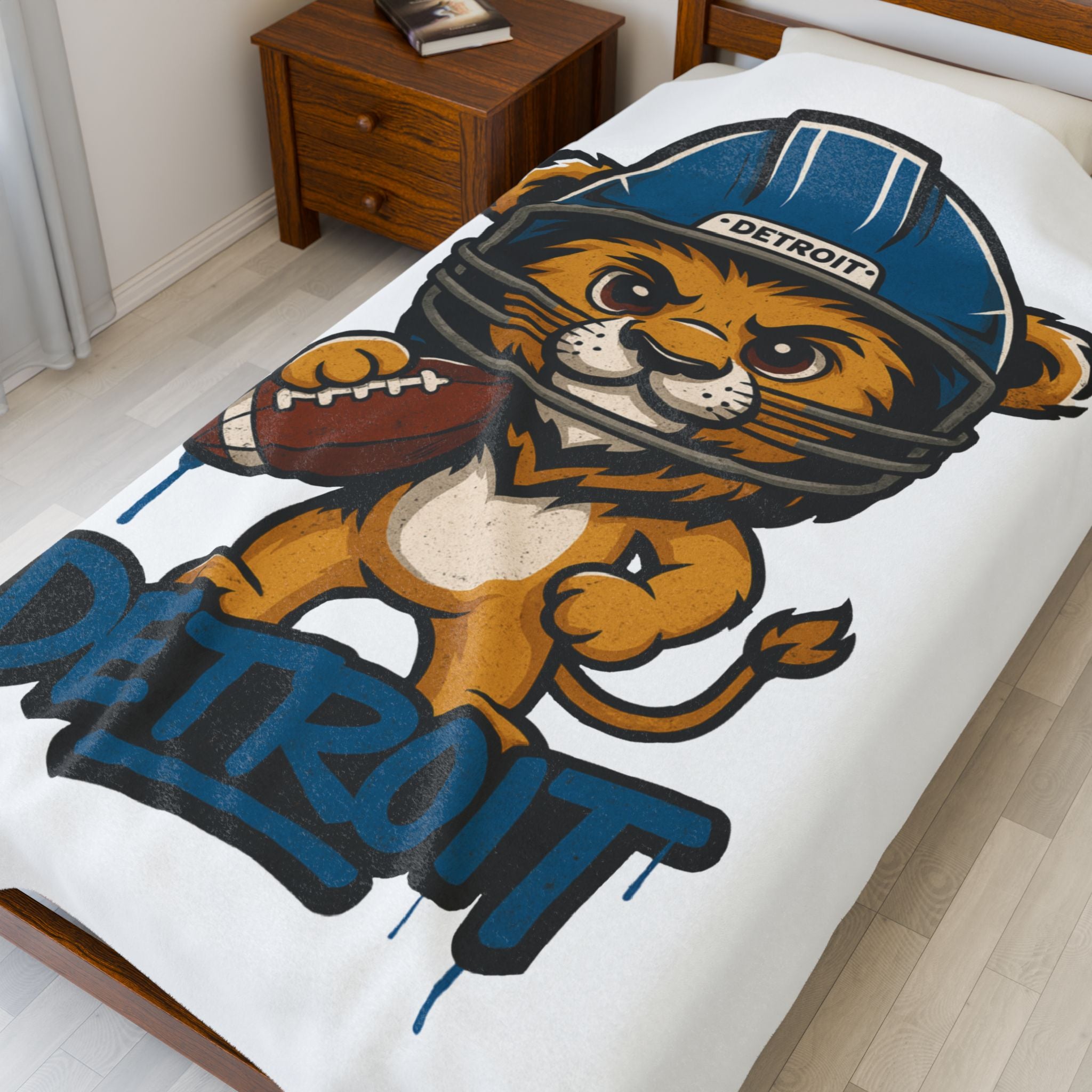 Detroit Lions Velveteen Blanket
