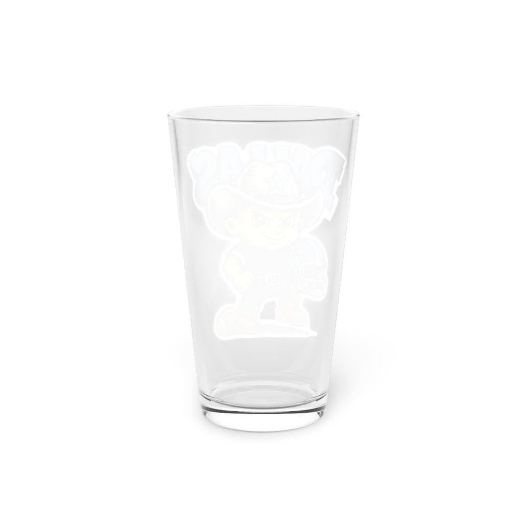 Dallas Cowboys  Pint Glass, 16oz Beer Cup, Sports Fan Gift, Custom Drinkware, Tailgating Accessory, Party Glass