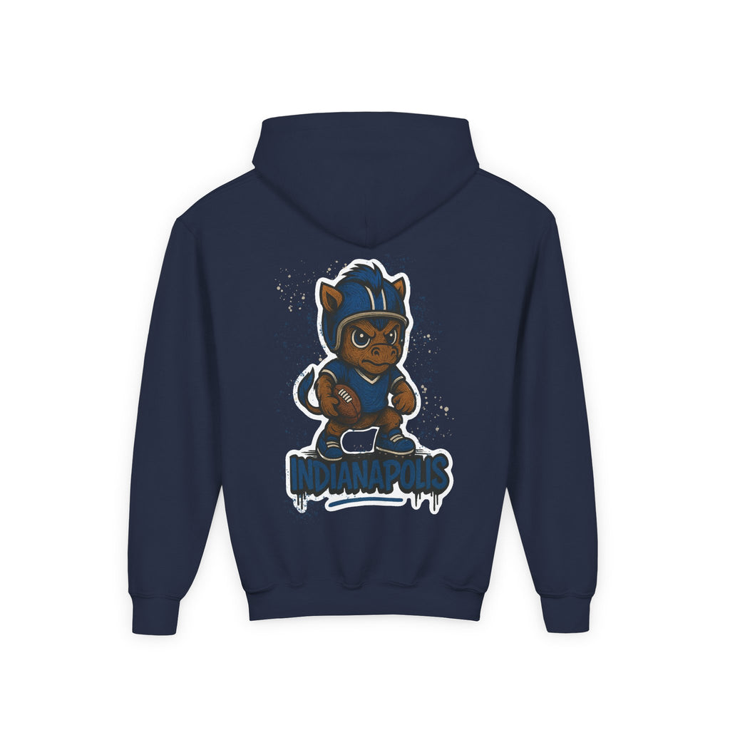 Indianapolis Colts Kids Sweatshirt – Baby Mascot Graffiti Hoodie