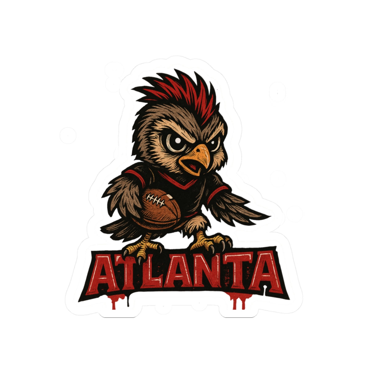 Atlanta Falcons Team Kiss-Cut Stickers | Team Spirit Decor, Laptop Decals, Gift for Fans, Customizable Stickers