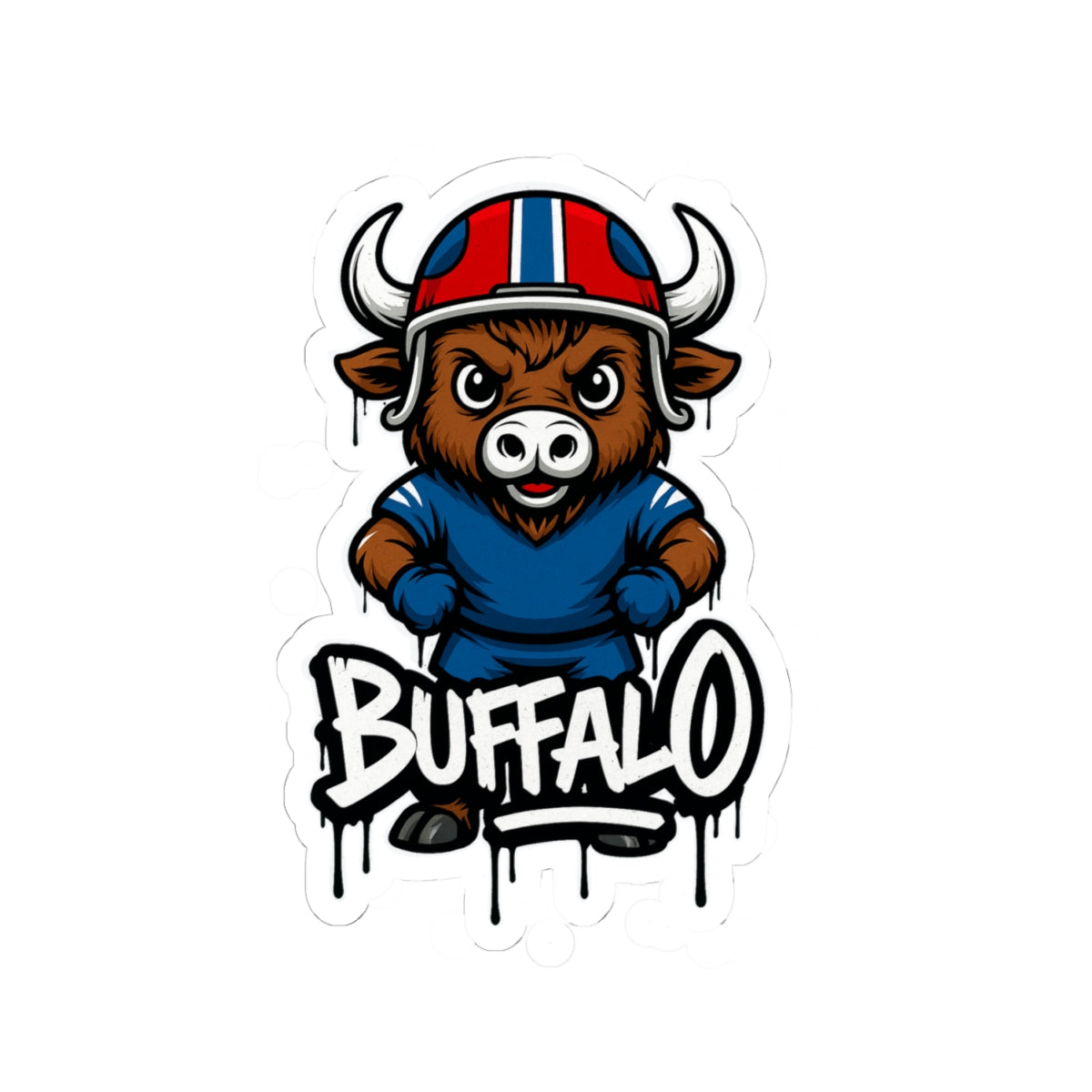 Buffalo Sports Team Kiss-Cut Stickers | Team Spirit Decor, Laptop Decals, Gift for Fans, Customizable Stickers