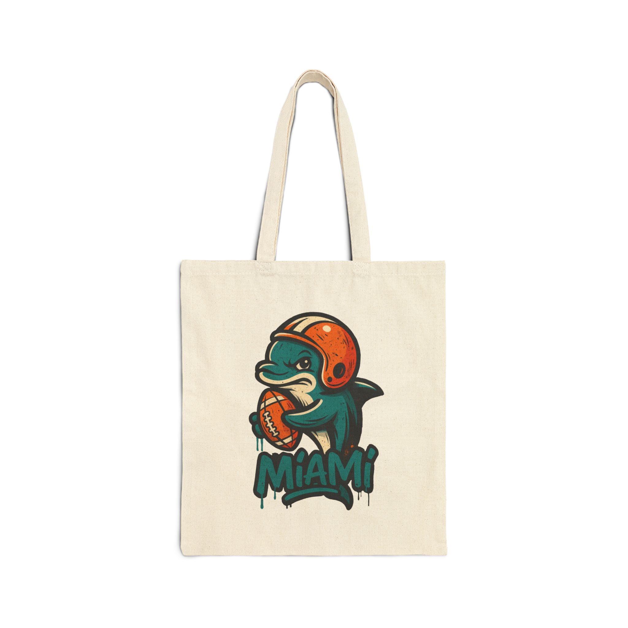 Miami Dolphins Tote Bag — Cute Sports Canvas Tote for Fans