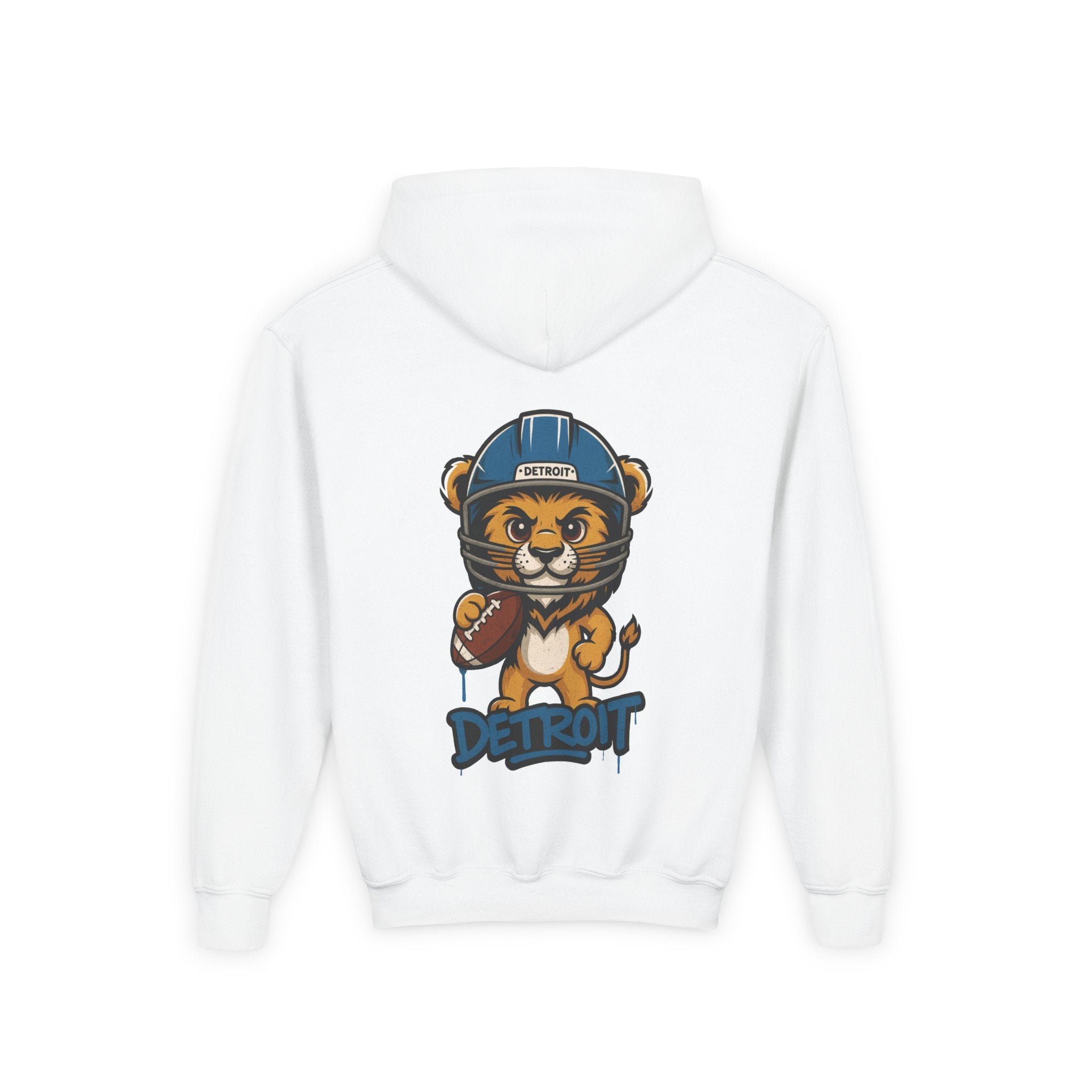Detriot Lions Kids Sweatshirt – Baby Mascot Graffiti Hoodie