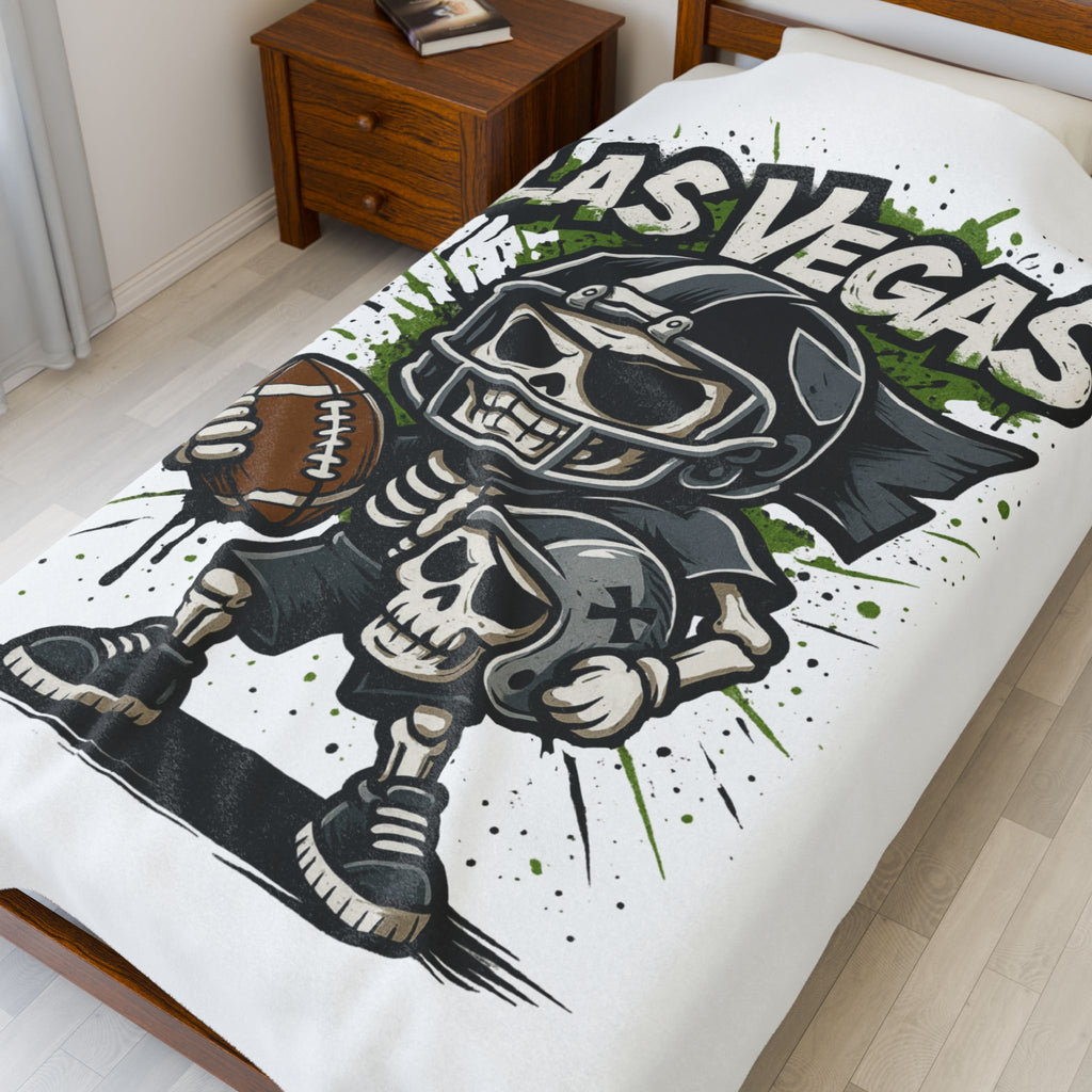 Las Vegas Raiders Velveteen Blanket