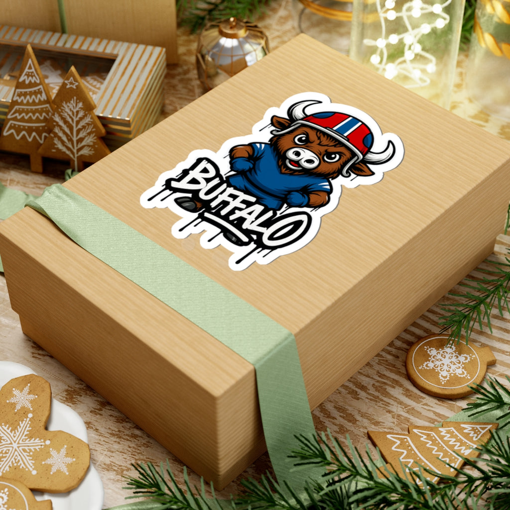 Buffalo Sports Team Kiss-Cut Stickers | Team Spirit Decor, Laptop Decals, Gift for Fans, Customizable Stickers