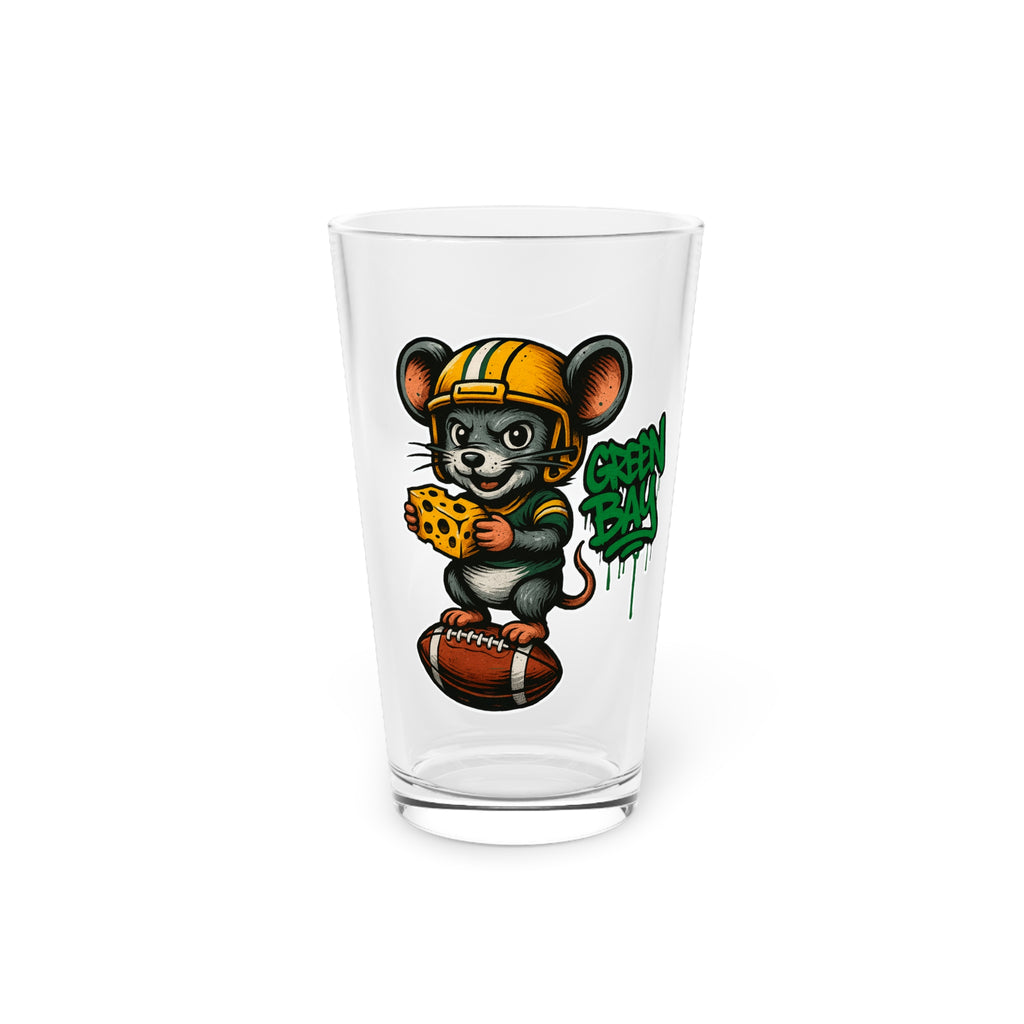 Green Bay Packers Pint Glass, 16oz Beer Cup, Sports Fan Gift, Custom Drinkware, Tailgating Accessory, Party Glass