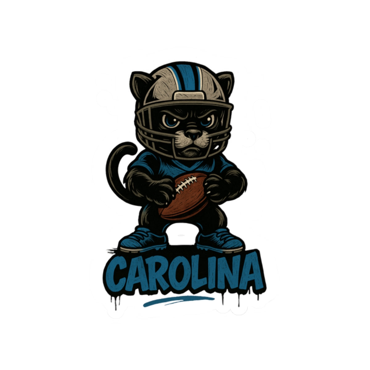 North Carolina Panthers Team Kiss-Cut Stickers | Team Spirit Decor, Laptop Decals, Gift for Fans, Customizable Stickers
