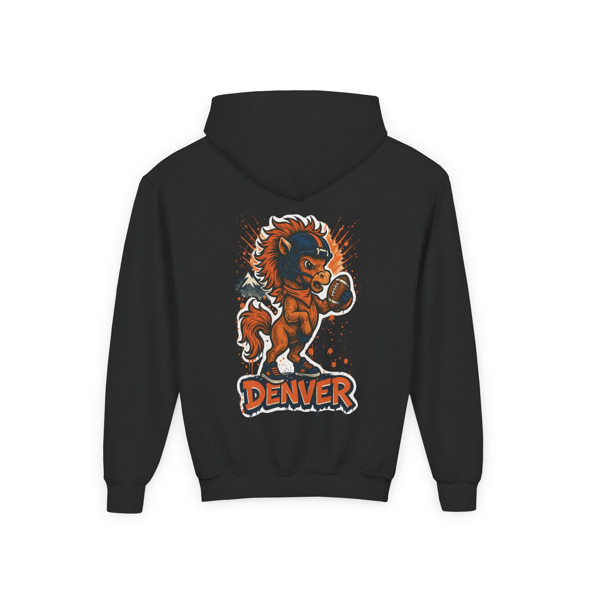 Denver Broncos Kids Sweatshirt – Baby Mascot Graffiti Hoodie