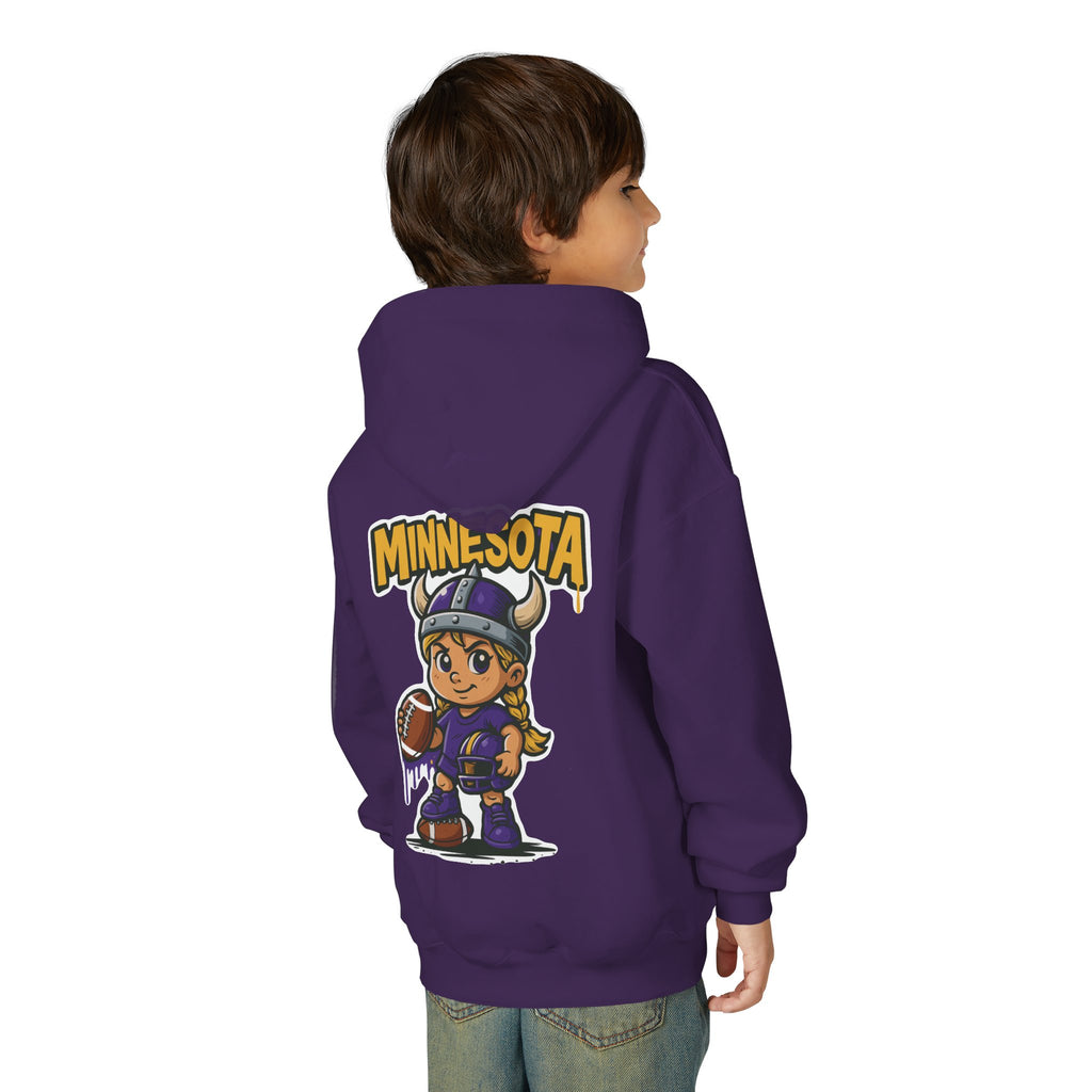 Minnesota Vikings Sweatshirt– Baby Mascot Graffiti Hoodie