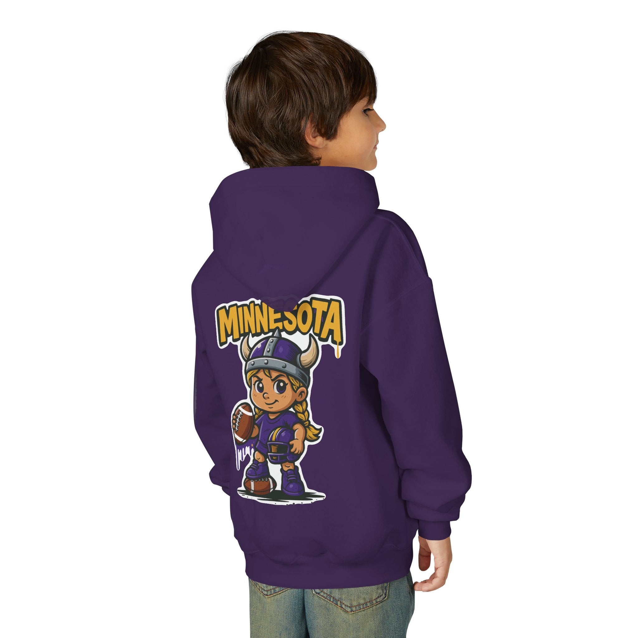Minnesota Vikings Sweatshirt– Baby Mascot Graffiti Hoodie