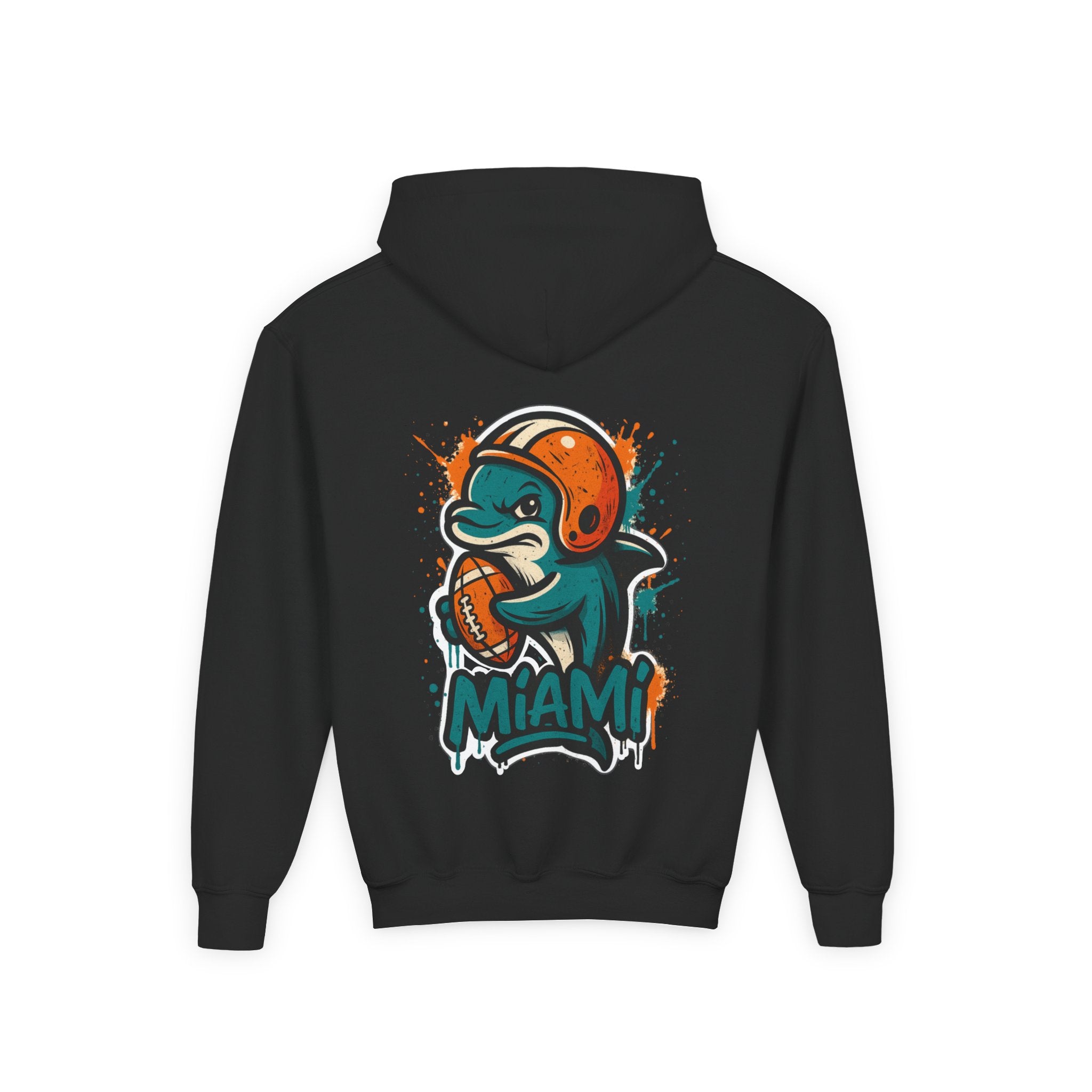 Miami Dolphins Mascot Kids Sweatshirt – Baby Mascot Graffiti Hoodie