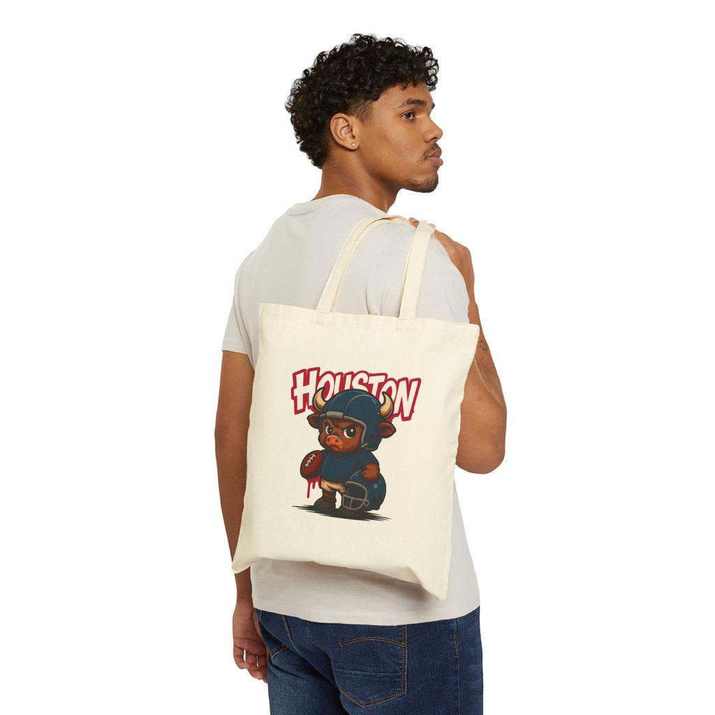 Houston Texans Mascot Tote Bag — Cute Sports Canvas Tote for Fans