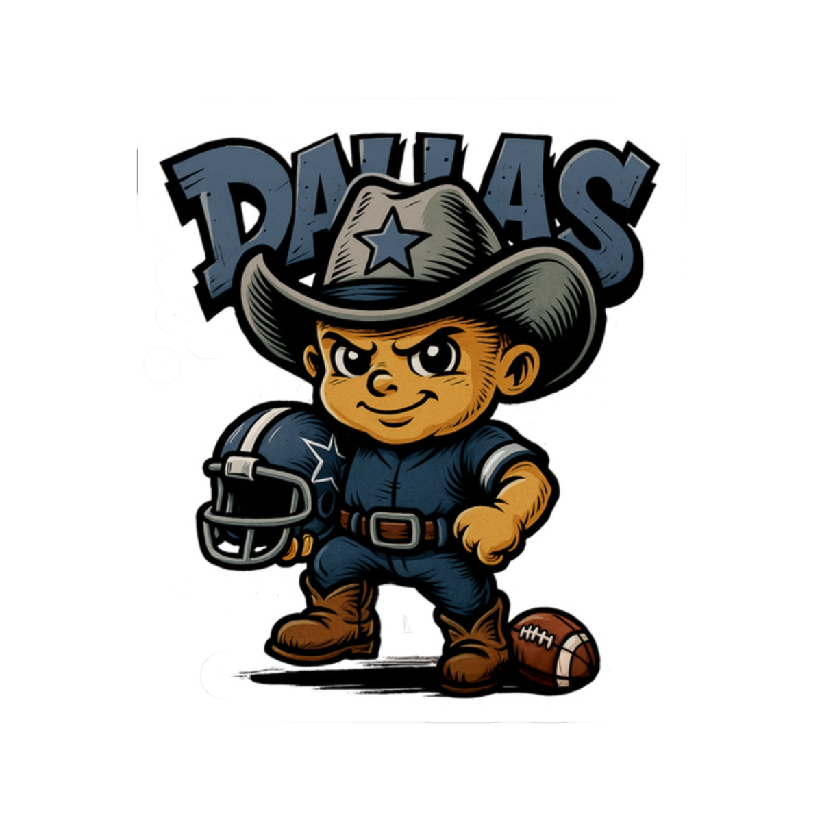 Dallas Cowboys Sports Team Kiss-Cut Stickers | Team Spirit Decor, Laptop Decals, Gift for Fans, Customizable Stickers