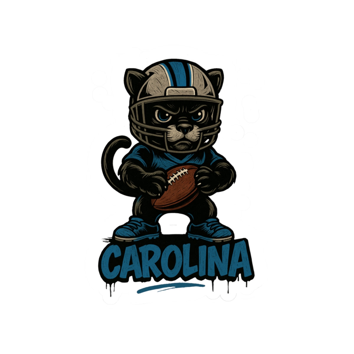North Carolina Panthers Team Kiss-Cut Stickers | Team Spirit Decor, Laptop Decals, Gift for Fans, Customizable Stickers