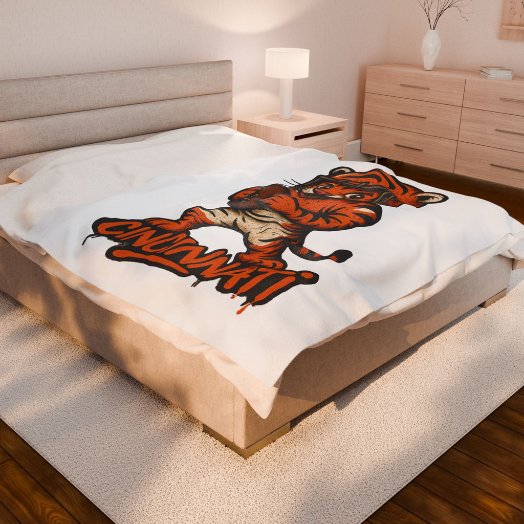 Cincinatti Bengals Velveteen Blanket