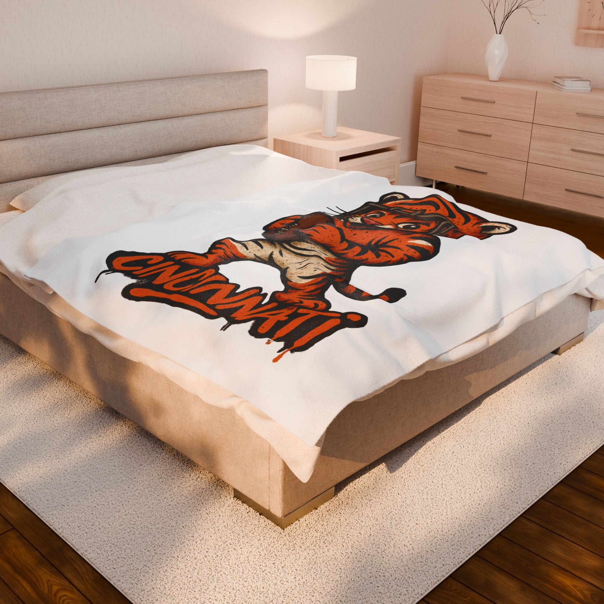 Cincinatti Bengals Velveteen Blanket