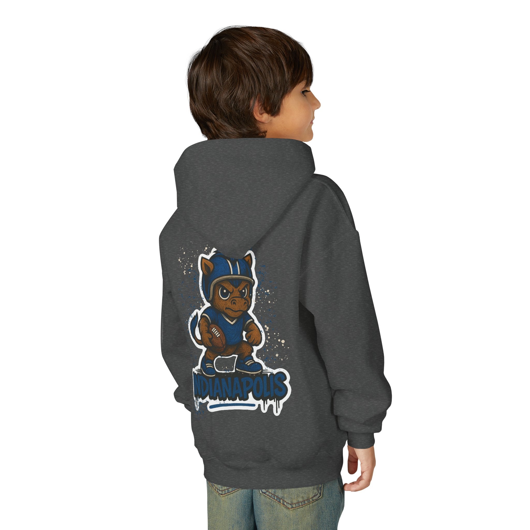 Indianapolis Colts Kids Sweatshirt – Baby Mascot Graffiti Hoodie