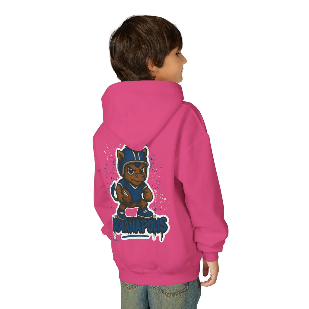 Indianapolis Colts Kids Sweatshirt – Baby Mascot Graffiti Hoodie