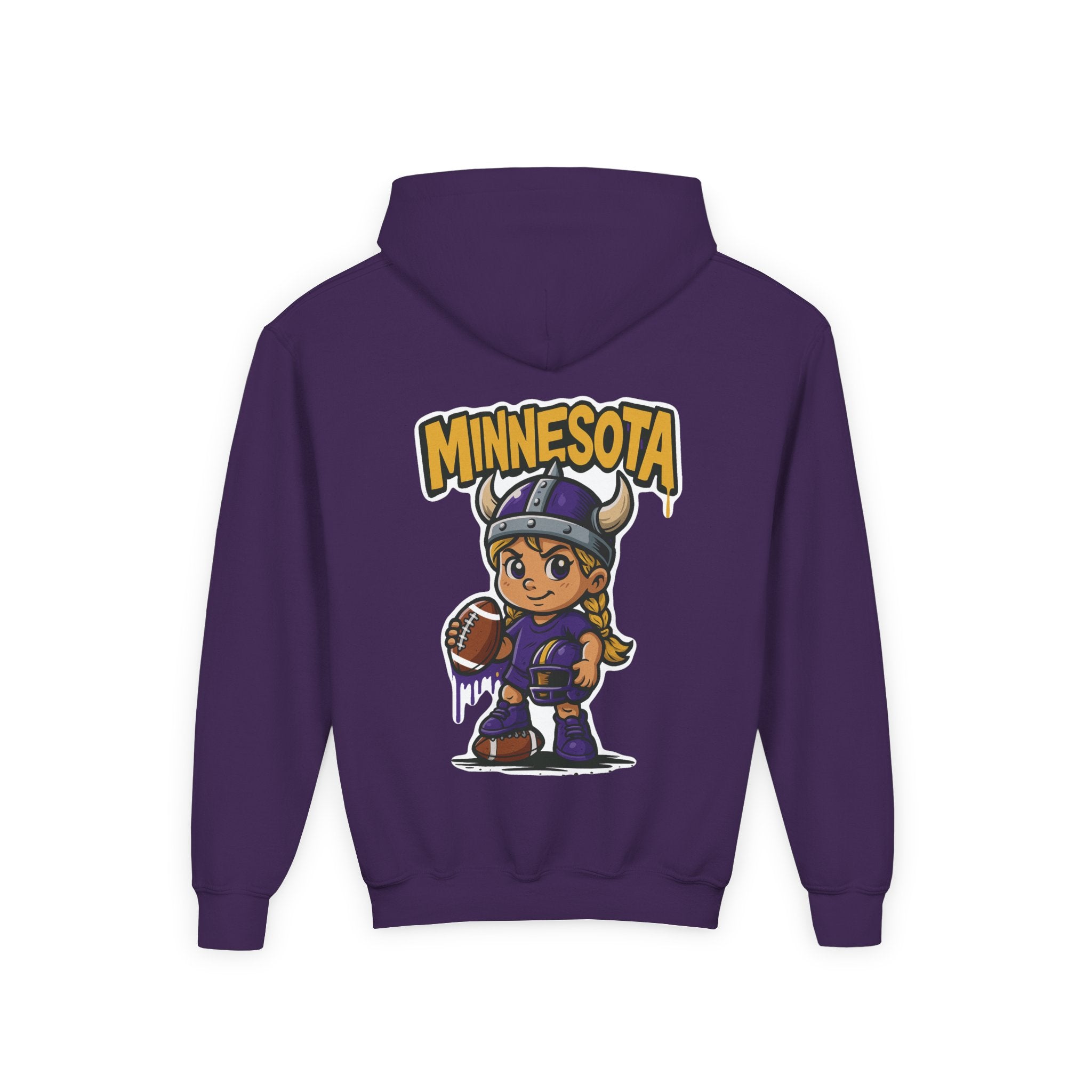 Minnesota Vikings Sweatshirt– Baby Mascot Graffiti Hoodie