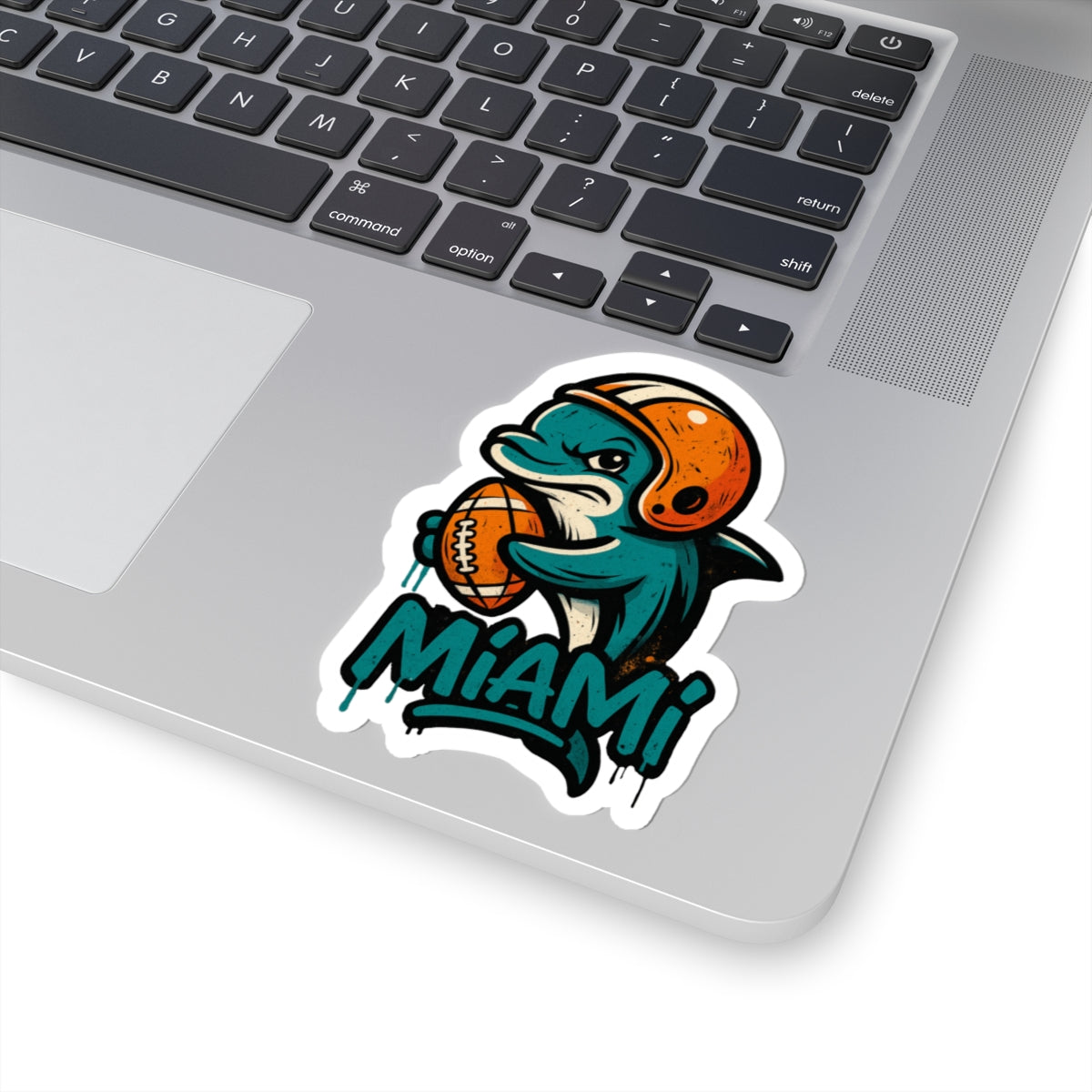 Miami Dolphins Team Kiss-Cut Stickers | Team Spirit Decor, Laptop Decals, Gift for Fans, Customizable Stickers