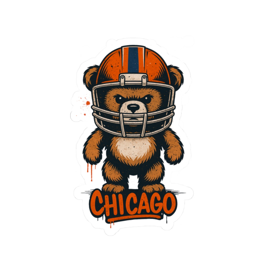 Chicago Bears Sports Team Kiss-Cut Stickers | Team Spirit Decor, Laptop Decals, Gift for Fans, Customizable Stickers