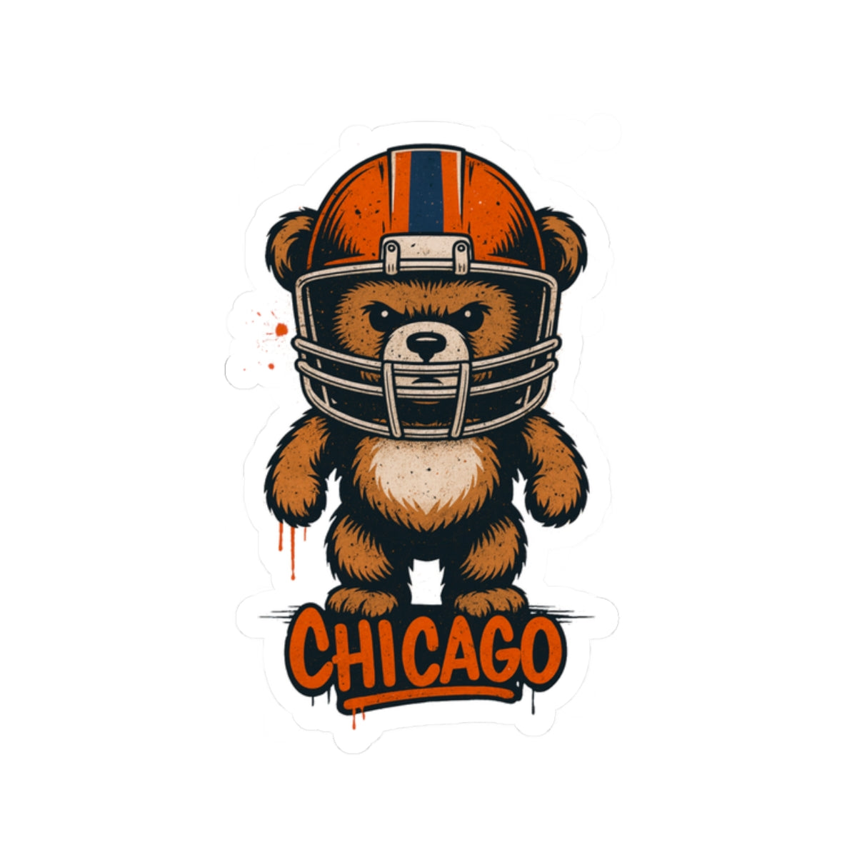 Chicago Bears Sports Team Kiss-Cut Stickers | Team Spirit Decor, Laptop Decals, Gift for Fans, Customizable Stickers