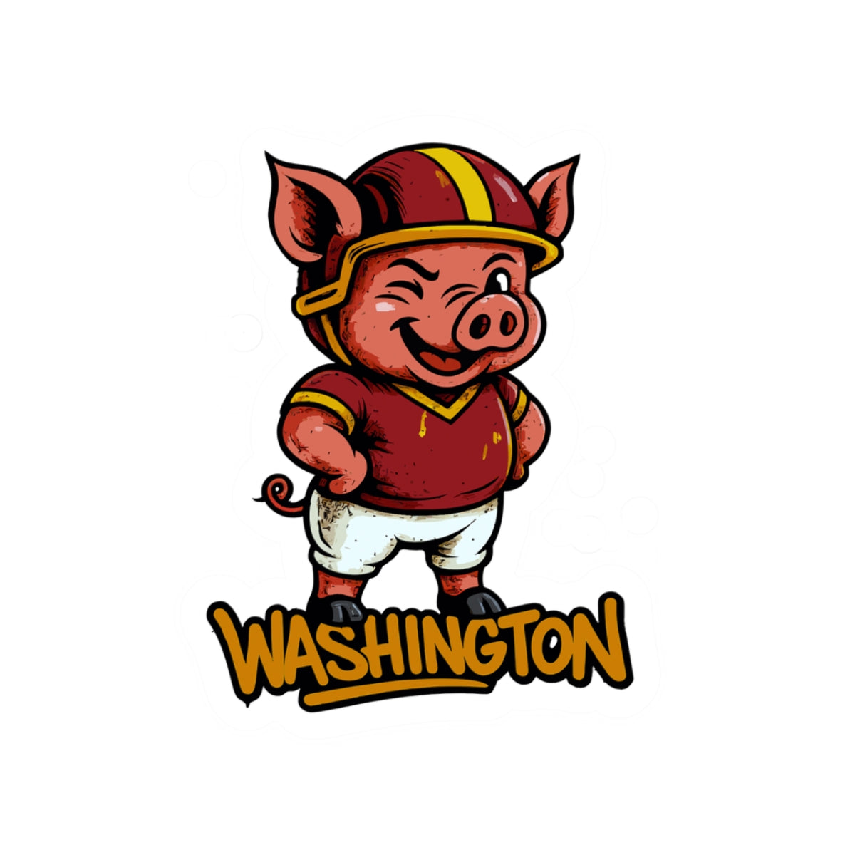 Washington Commanders Team Kiss-Cut Stickers | Team Spirit Decor, Laptop Decals, Gift for Fans, Customizable Stickers