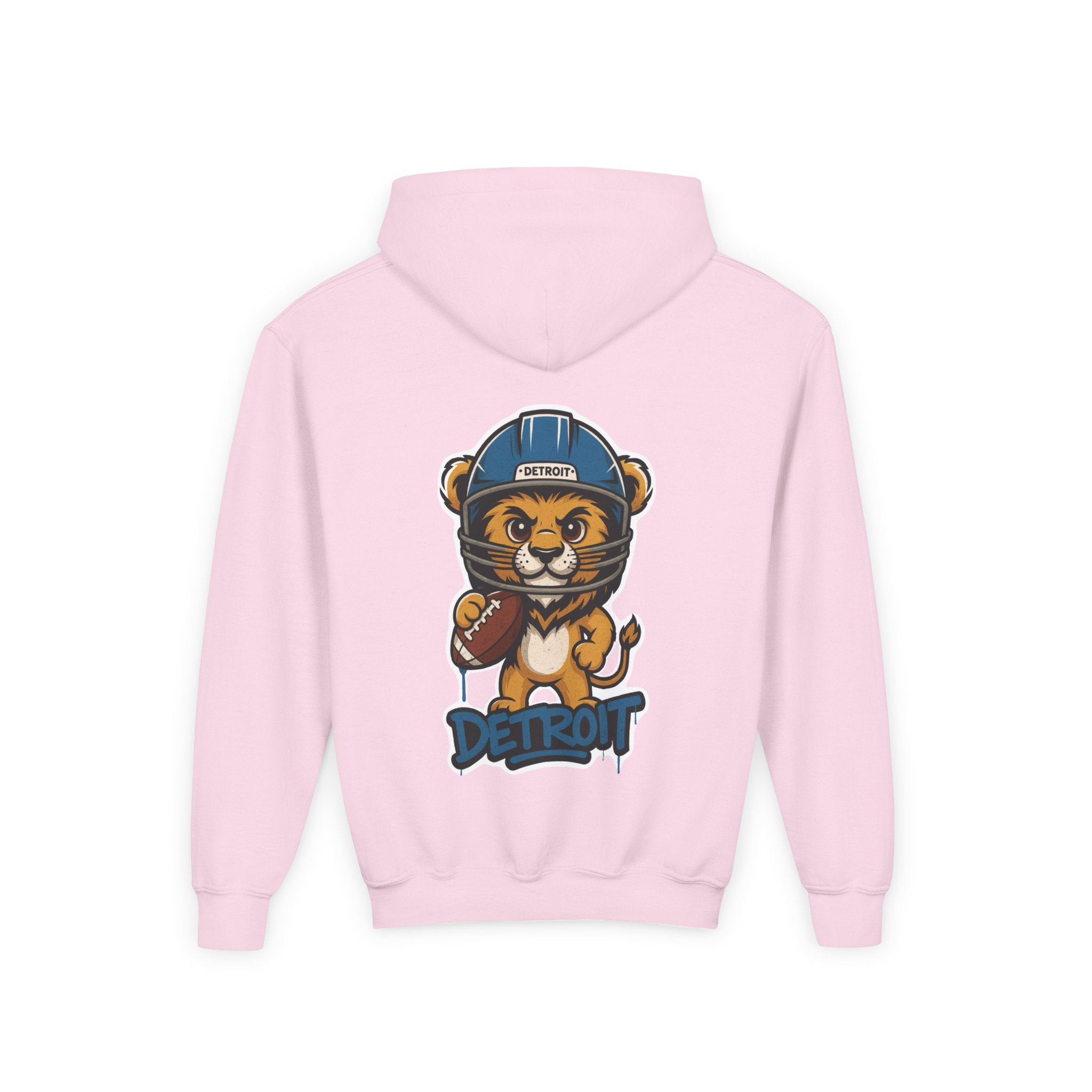 Detriot Lions Kids Sweatshirt – Baby Mascot Graffiti Hoodie