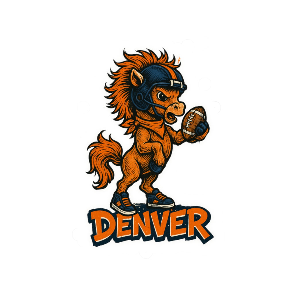 Denver Broncos Sports Team Kiss-Cut Stickers | Team Spirit Decor, Laptop Decals, Gift for Fans, Customizable Stickers