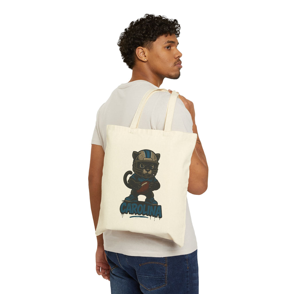 North Carolina Panthers Tote Bag — Cute Sports Canvas Tote for Fans