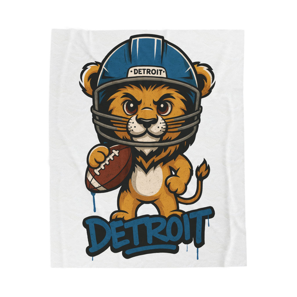 Detroit Lions Velveteen Blanket