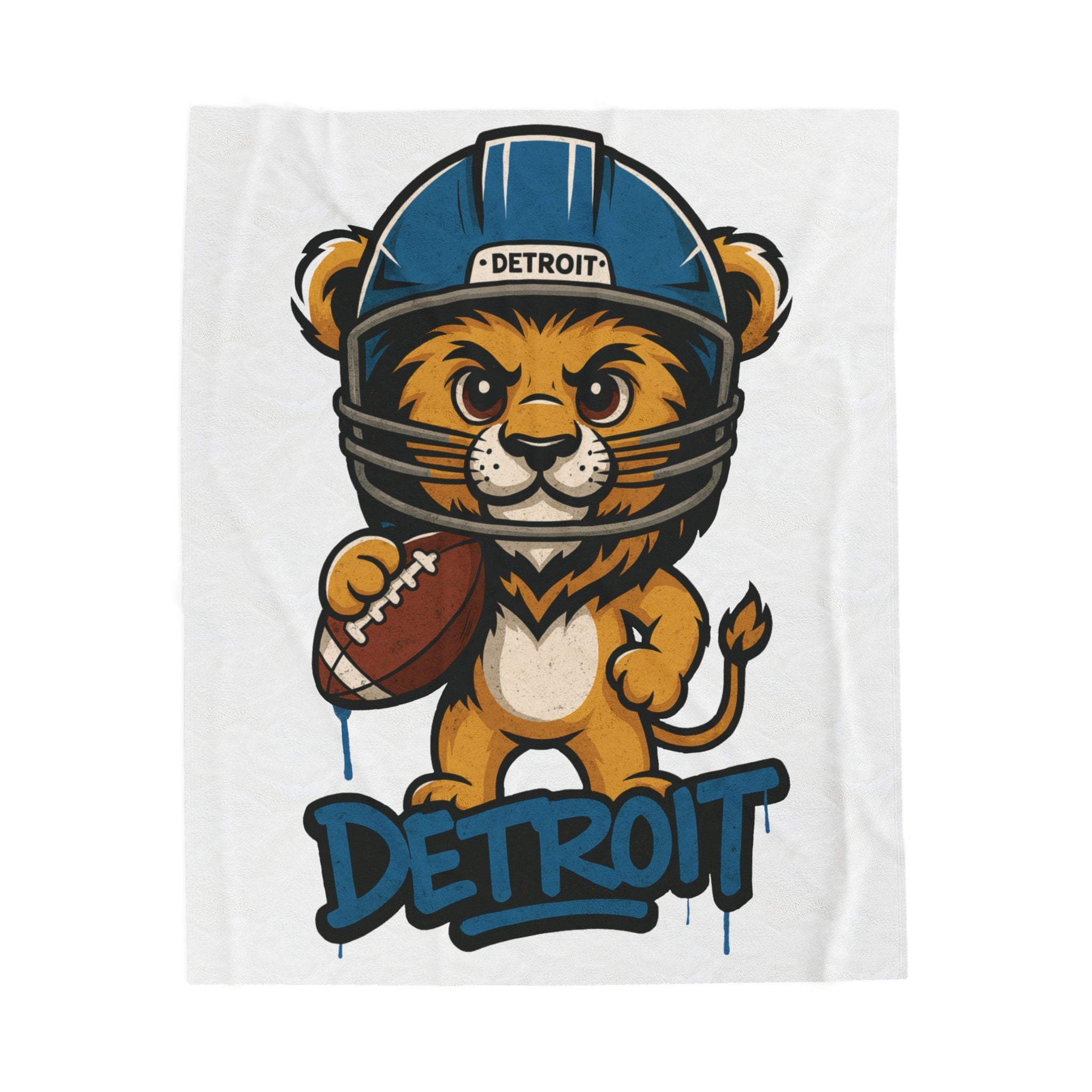 Detroit Lions Velveteen Blanket