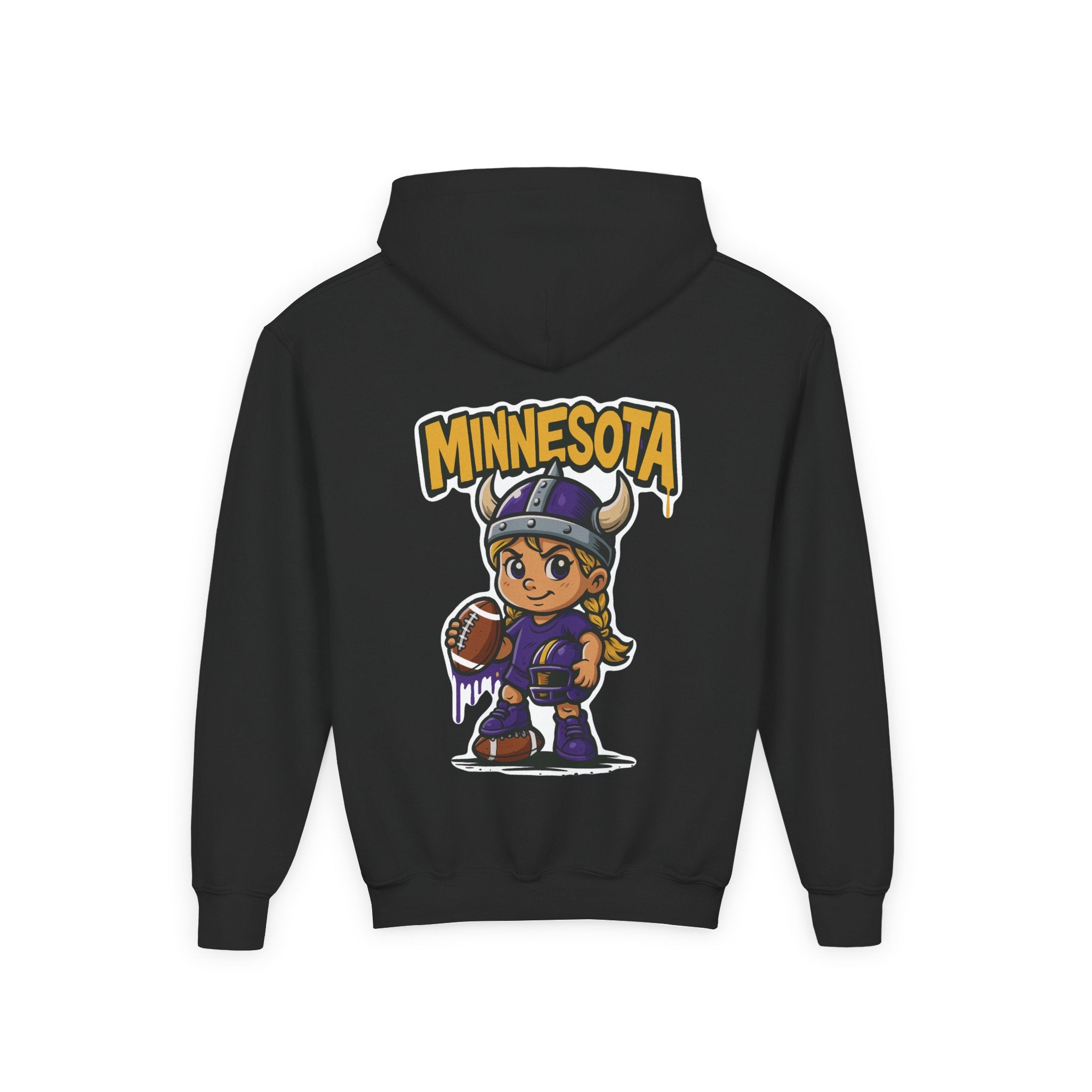 Minnesota Vikings Sweatshirt– Baby Mascot Graffiti Hoodie
