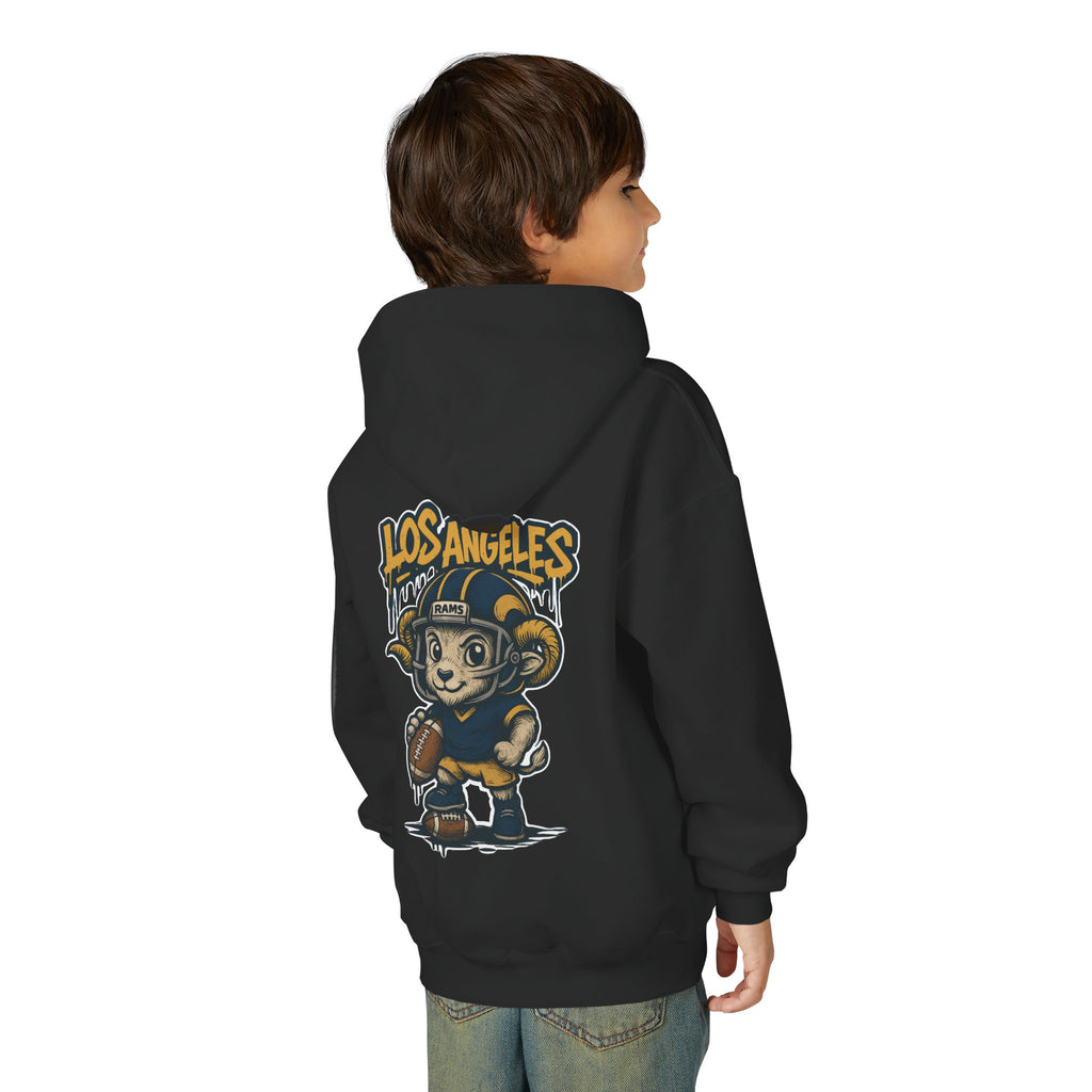Los Angeles Rams Kids Sweatshirt – Baby Mascot Graffiti Hoodie