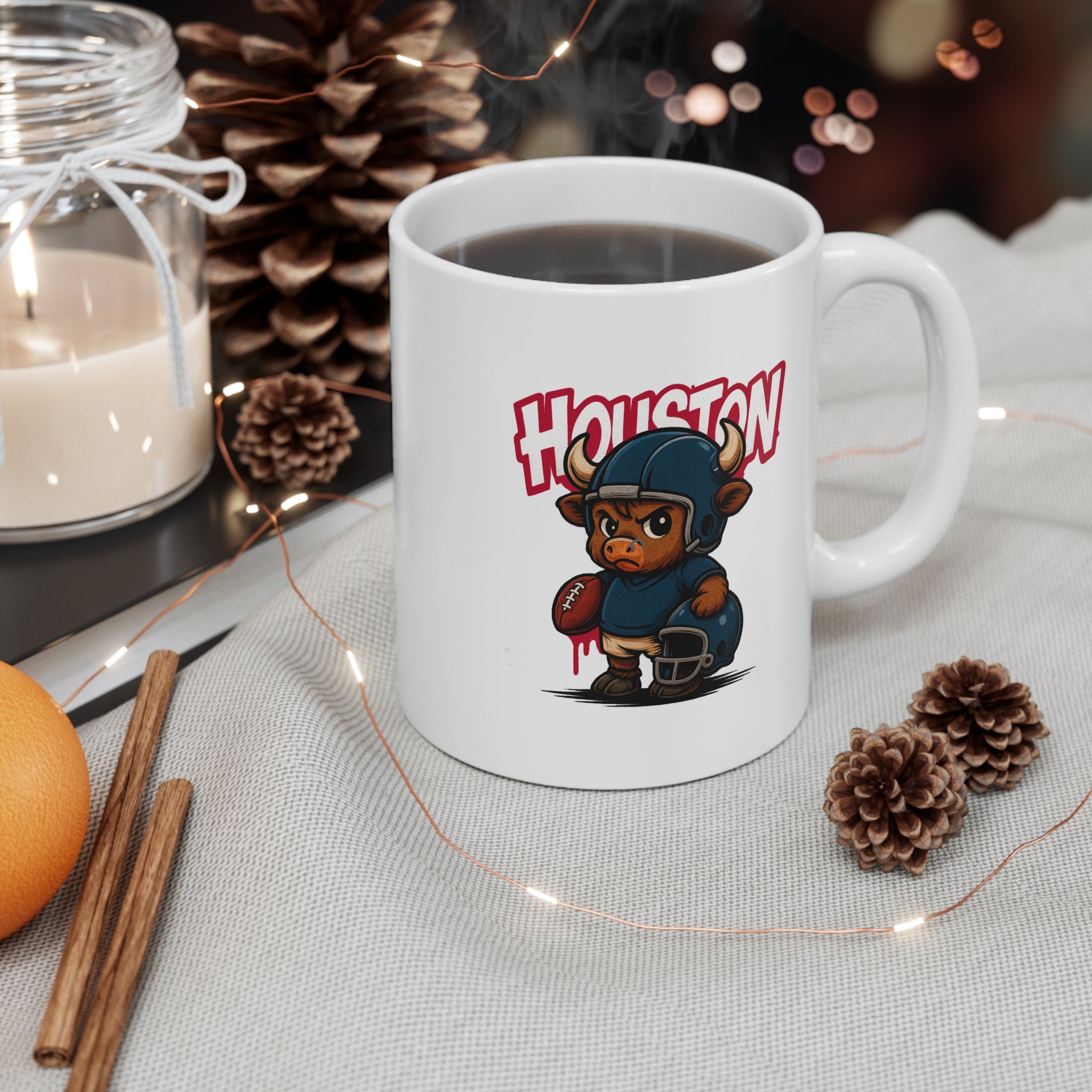 Houston Texans Mug - 11oz Ceramic Coffee Cup for Fans