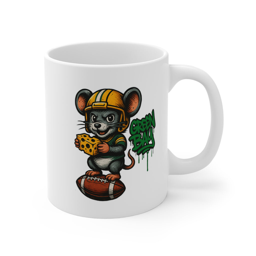 Green Bay Packers Mug - 11oz Ceramic Coffee Cup for Fans