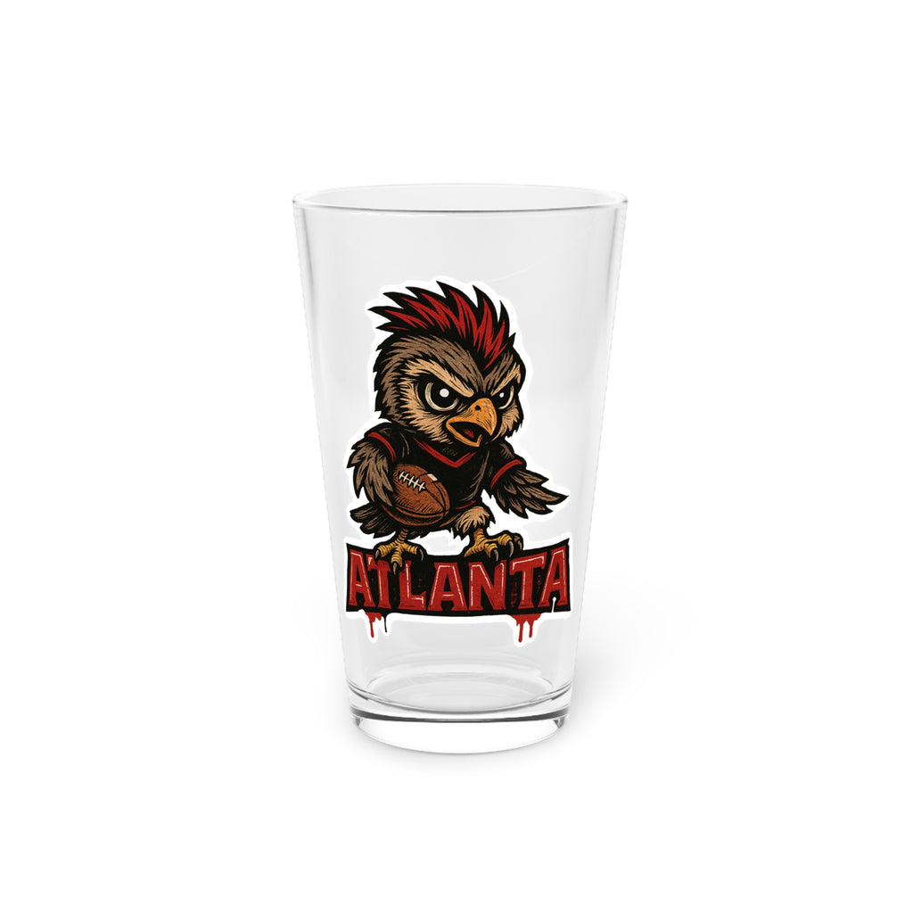Atlanta Falcons Pint Glass, 16oz Beer Cup, Sports Fan Gift, Custom Drinkware, Tailgating Accessory, Party Glass