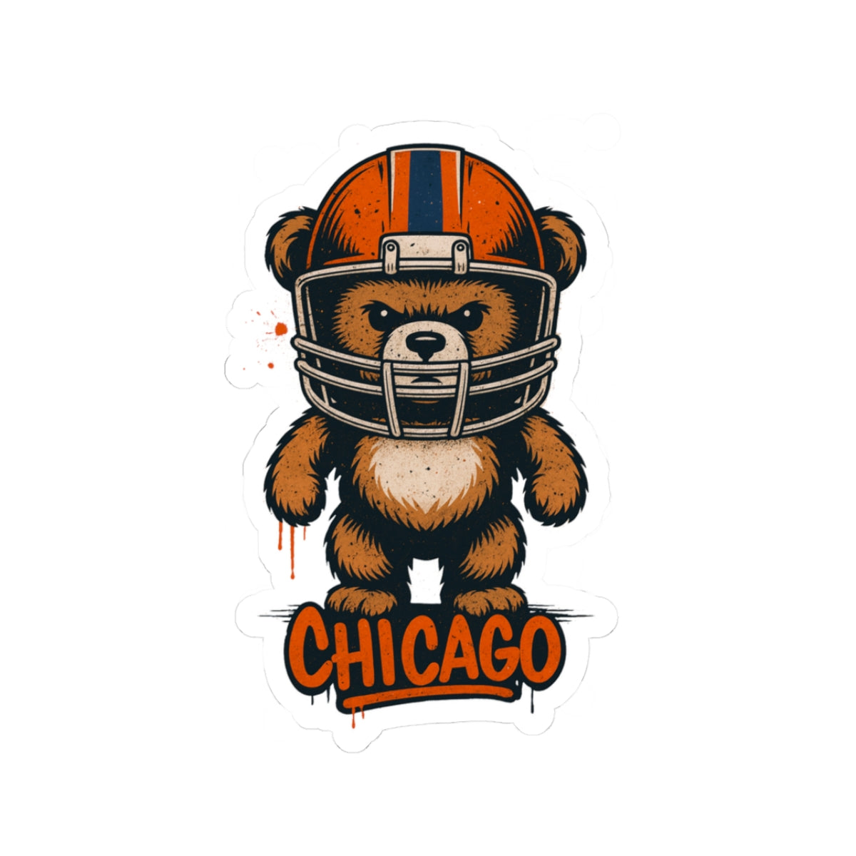 Chicago Bears Sports Team Kiss-Cut Stickers | Team Spirit Decor, Laptop Decals, Gift for Fans, Customizable Stickers