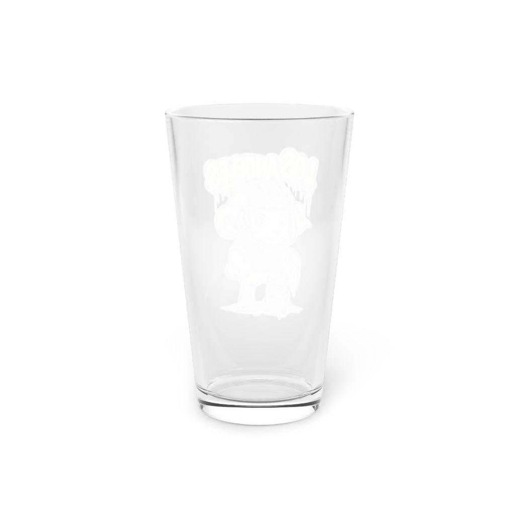 Los Angeles Rams Pint Glass, 16oz Beer Cup, Sports Fan Gift, Custom Drinkware, Tailgating Accessory, Party Glass