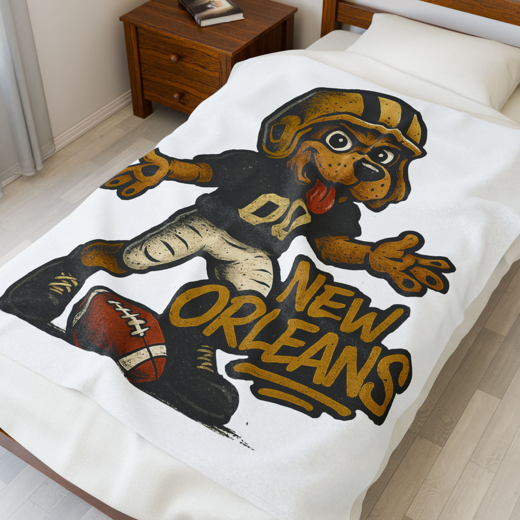 New Orleans Saints Velveteen Blanket