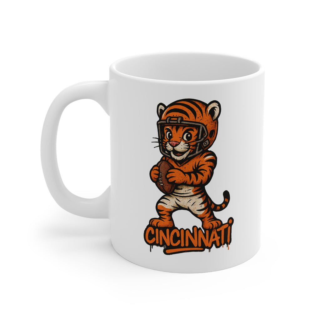 Cincinnati Bengals Mug - 11oz Ceramic Coffee Cup for Fans