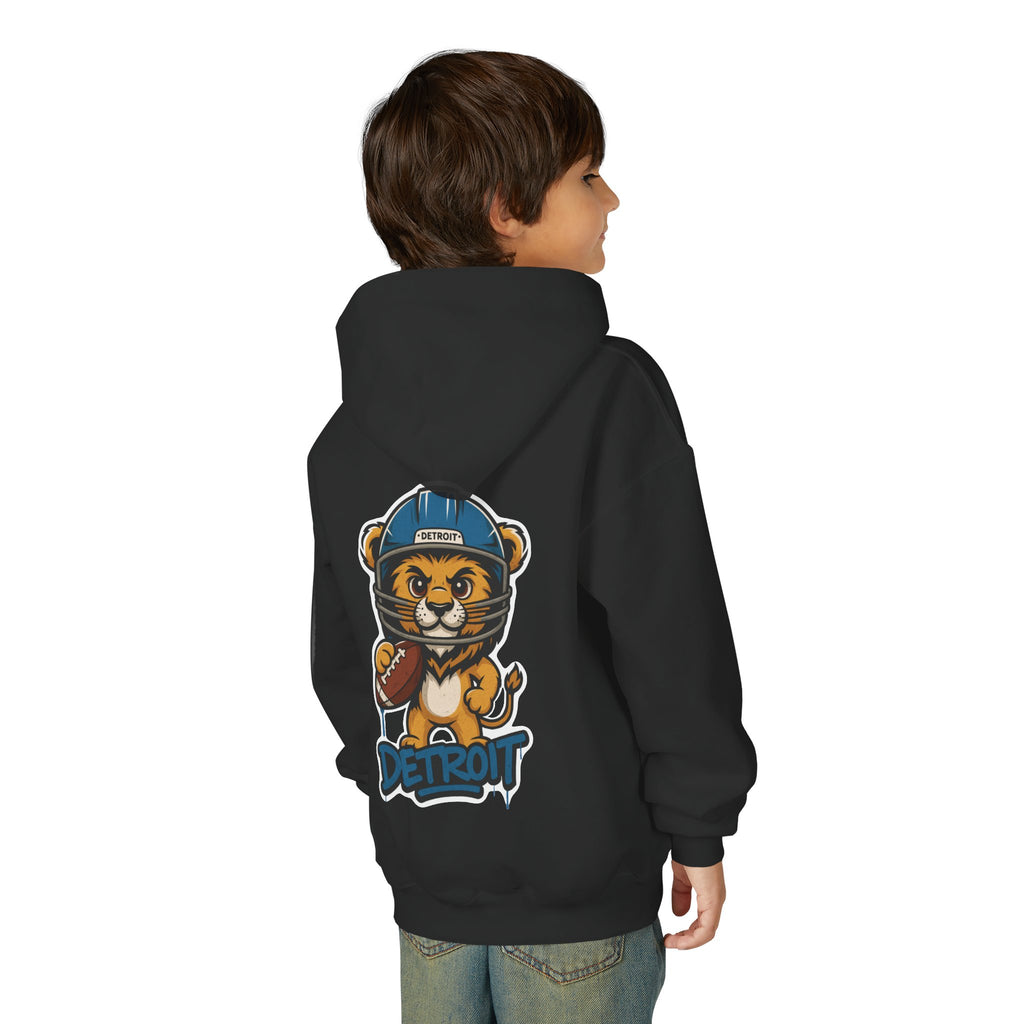 Detriot Lions Kids Sweatshirt – Baby Mascot Graffiti Hoodie