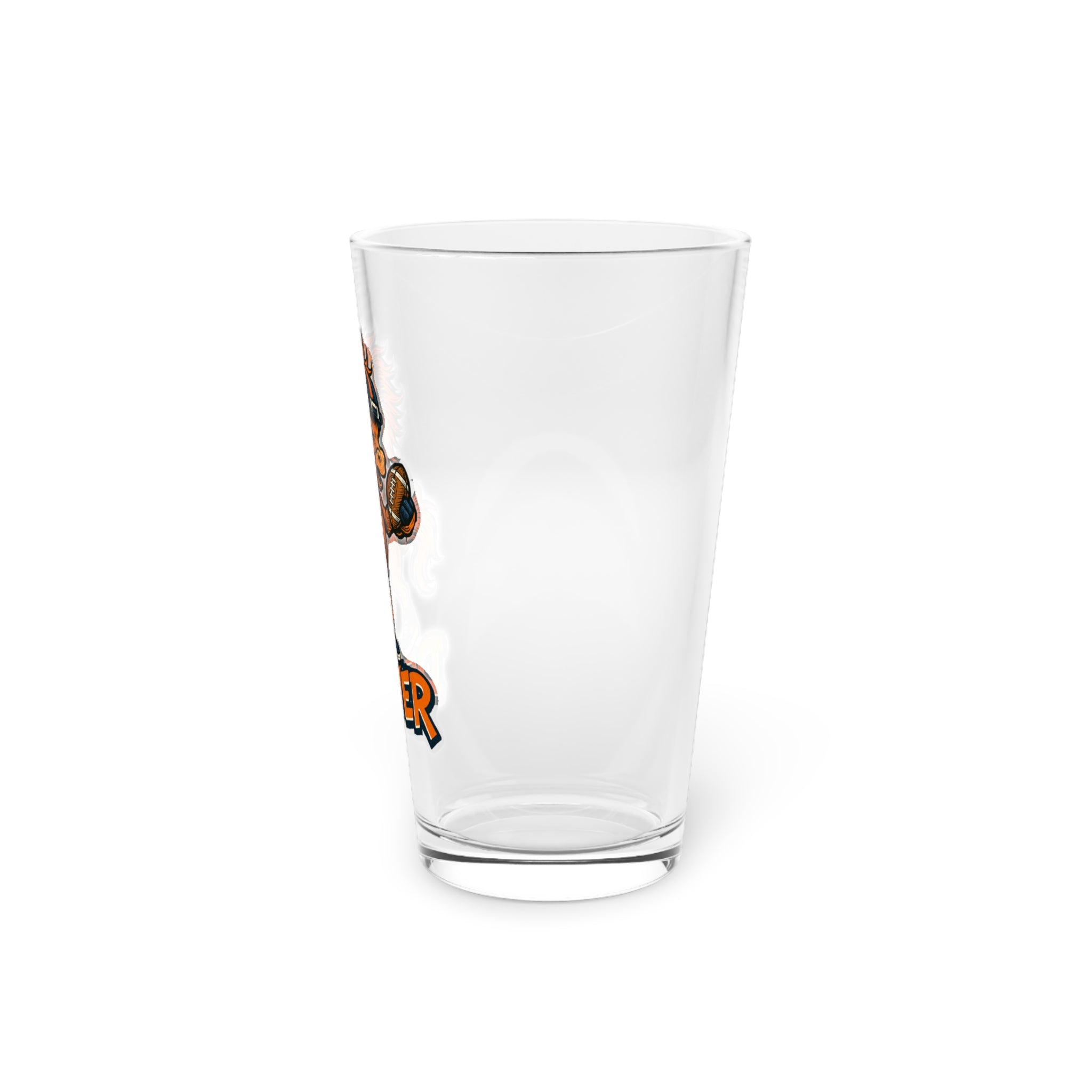 Denver Broncos Pint Glass, 16oz Beer Cup, Sports Fan Gift, Custom Drinkware, Tailgating Accessory, Party Glass