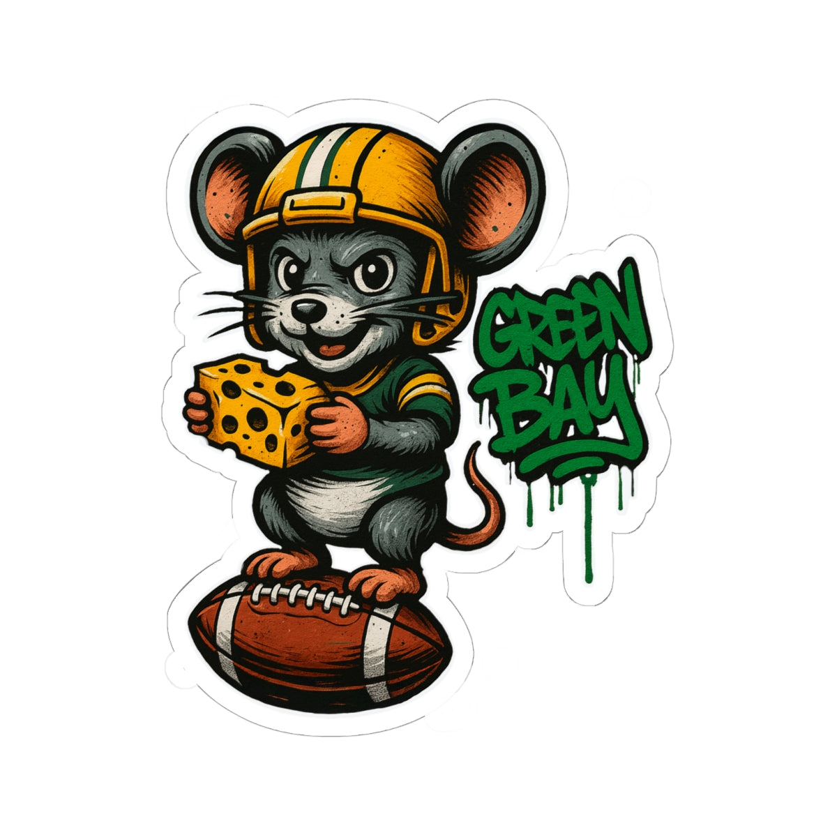 Green Bay Packers Team Kiss-Cut Stickers | Team Spirit Decor, Laptop Decals, Gift for Fans, Customizable Stickers